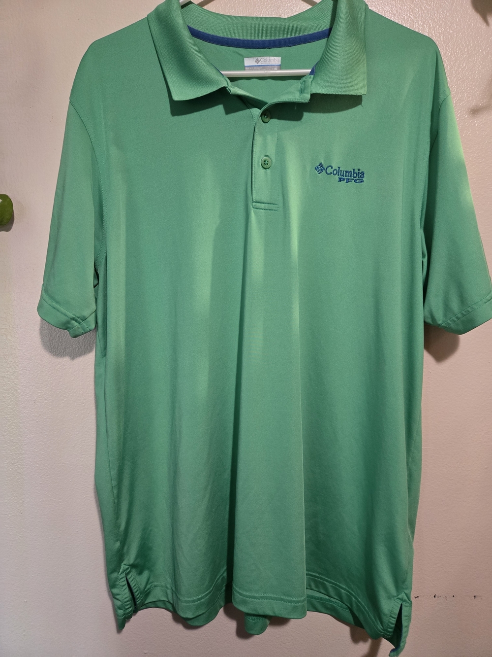 Columbia PFG Green Onmi-shade Activewear Performance Large Polo